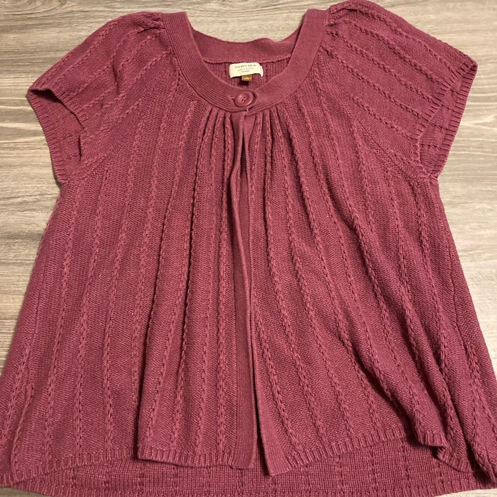 Sonoma 1X Short Sleeved Sweater